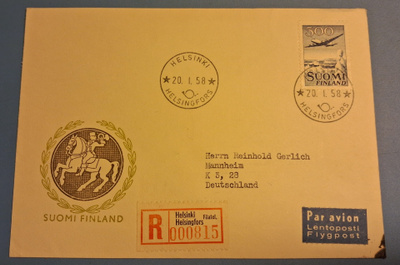 300 mk FDC 1958
