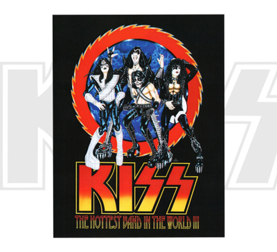 UUSI KISS RETRO POSTIKORTTI (11 x 14 cm) - ILMAINEN TOIMITUS