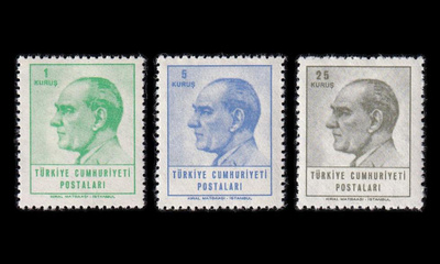 Turkki 1955-7 ** Käyttösarja Atatürk (1965)