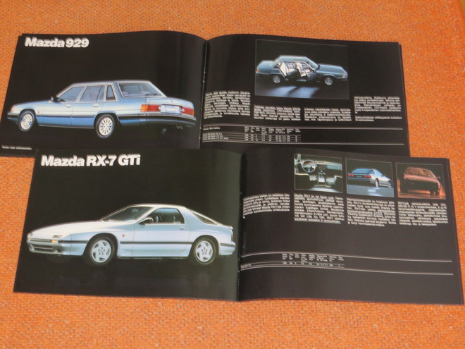 1986 Mazda mallisto esite - WANKEL - KUIN UUSI - suom-16 siv