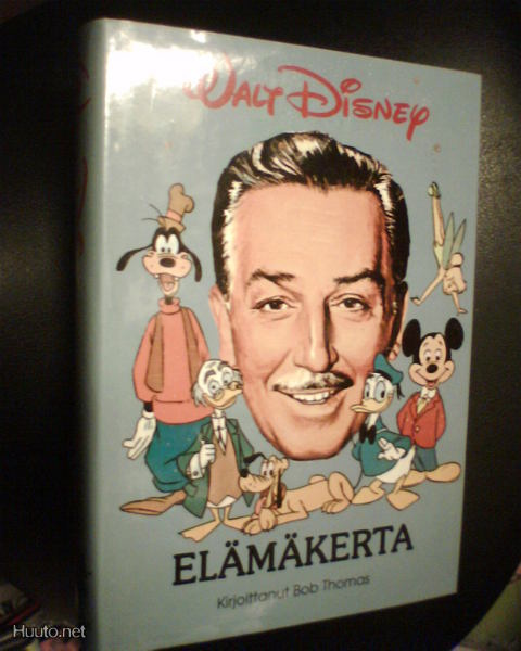 Bob Thomas WALT DISNEY Elämäkerta ( 1.p.1991 ) Sis.postikulu