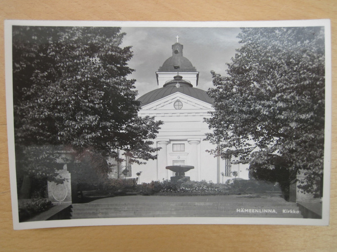 VANHA Postikortti Hämeenlinna 1950-l Alkup. Mallikappale