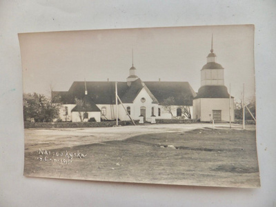 VANHA Valokuva Närpiö Kirkko 1920l