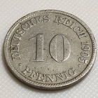 Saksa 10 Pfennig 1905D - pikkukuva 3