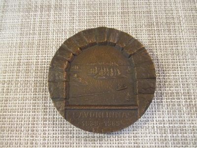 Savonlinna mitali 1639-1989 350 V /J.Vellonen-89.