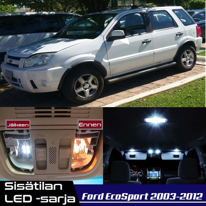 Ford EcoSport (MK1) Sisätilan LED-sarja 9-osainen
