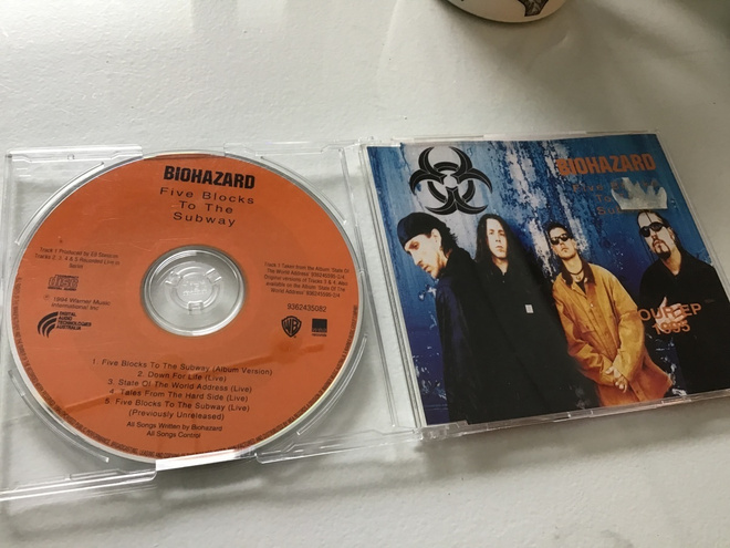 BIohazard / Five blocks to the subway tour ep 1995 CD