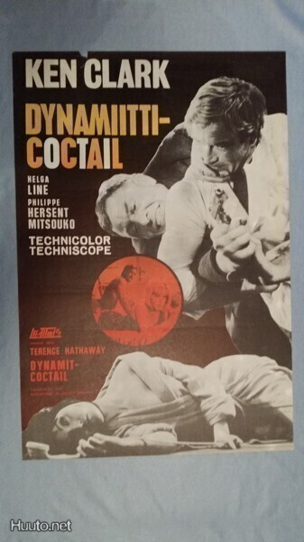 Dynamiitti-coctail Vanha Elokuvajuliste Ken Clark