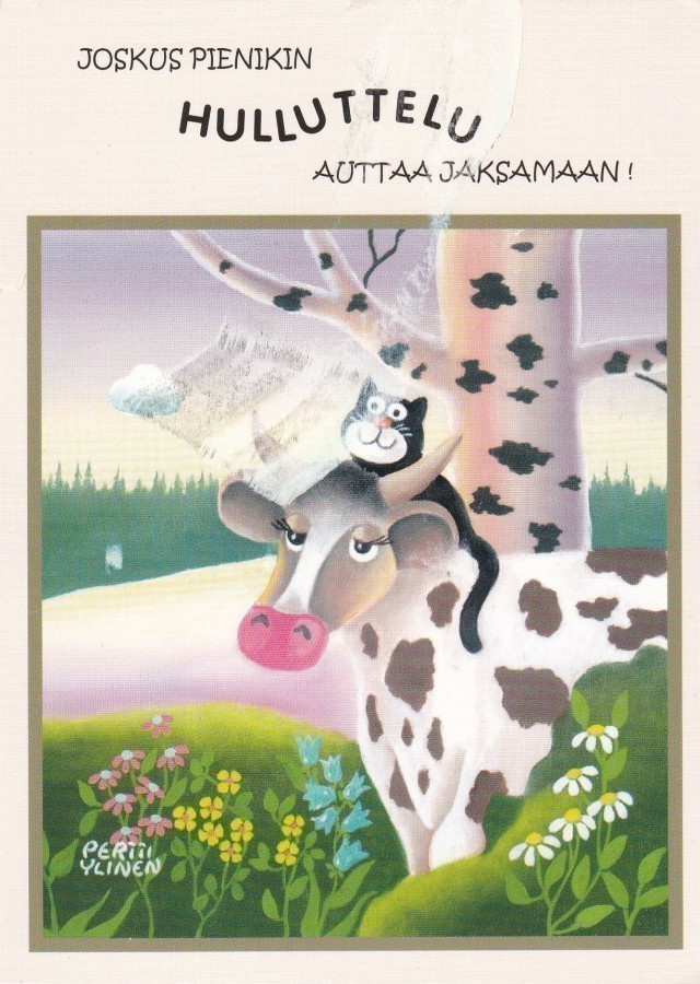 PERTTI YLINEN - KISSA ISTUU LEHMÄN SELÄSSÄ
