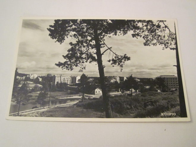VANHA Postikortti Kuopio 1950-l Alkup.Mallikappale