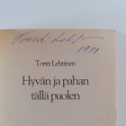 Torsti Lehtinen : Hyvän ja pahan tällä puolen (signeeratt... - pikkukuva 4