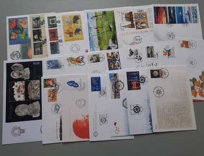 FDC Suomi erä 2005, 22eril, vihko, blokki ym