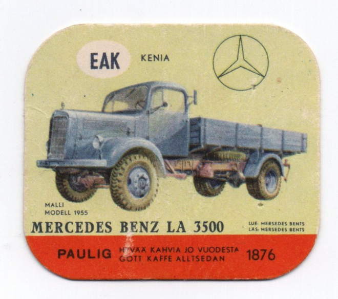 Kahvilappu Paulig MERCEDES BENS LA 3500