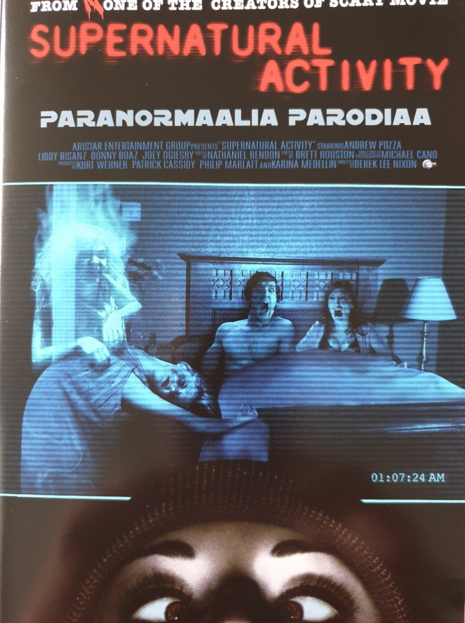 Supernatural Activity dvd kauhukomedia