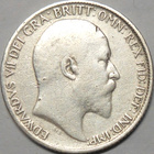Britania. 6 pence 1910 hopea. - pikkukuva 1