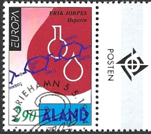 ÅL 1994 Eurooppa merkit 2,90 mk välilöpari logo EPL LaPe 087