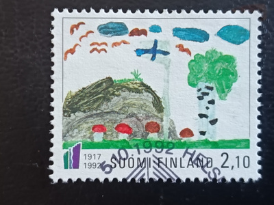 -92 Itsenäisyys Lapsen silmin EP-leima