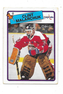 1988-89 OPC #25 Clint Malarchuk , Washington Capitals MV