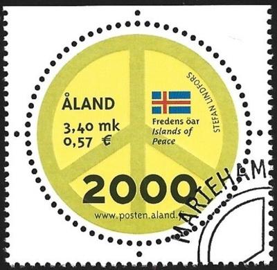 Åland 2000  ÅBL 4  Millenium 3,40 mk EP leima LaPe 164