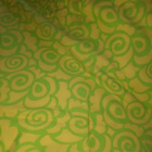 Keltavihreä retro flanelli 90 x240cm - pikkukuva 1