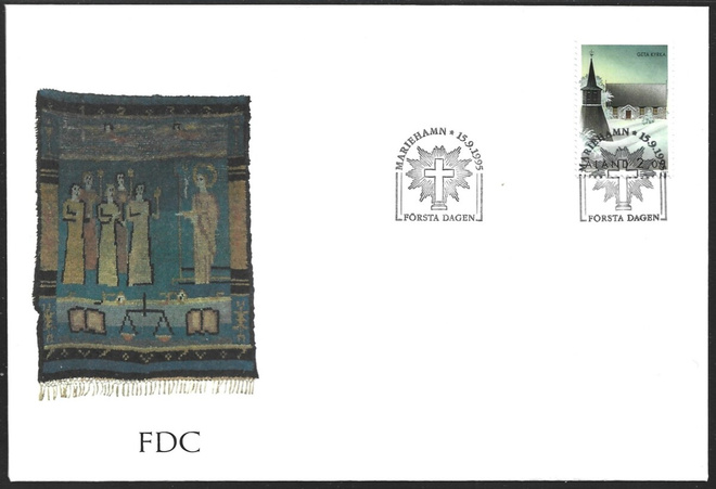 FDC Åland 1995 Getan kirkko  LaPe ÅL 106
