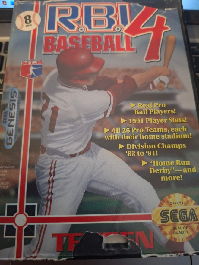 Sega Genesis RBI Baseball 4 CIB