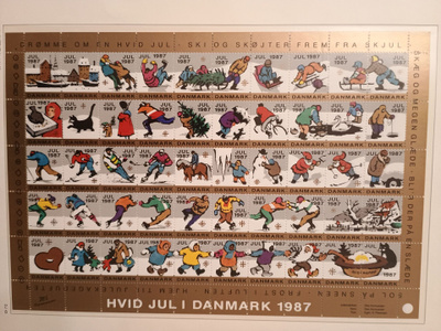 Tanska joulumerkkiarkki 1987