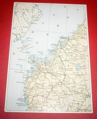 Kartta kortti Nr. 4 Maanmittaushallituksen Kivipaino 1935