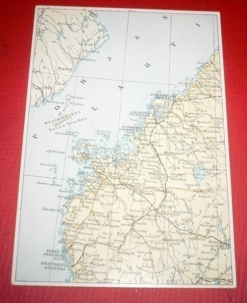 Kartta kortti Nr. 4 Maanmittaushallituksen Kivipaino 1935