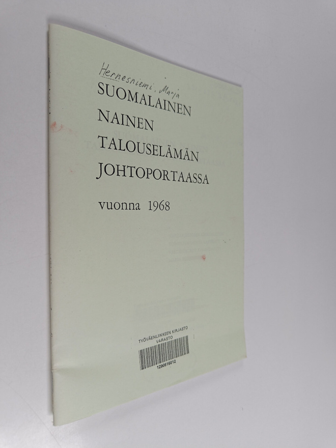 Marja Hernesniemi : Suomalainen nainen talouselämän johto...