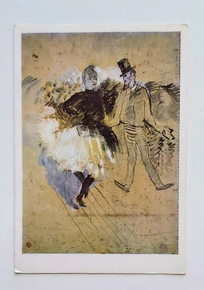 H. TOULOUSE-LAUTREC-KULKEMATON POSTIKORTTI