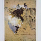 H. TOULOUSE-LAUTREC-KULKEMATON POSTIKORTTI - pikkukuva 1