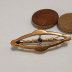 Antique vintage Victorian solki rintakoru Gold double - pikkukuva 4