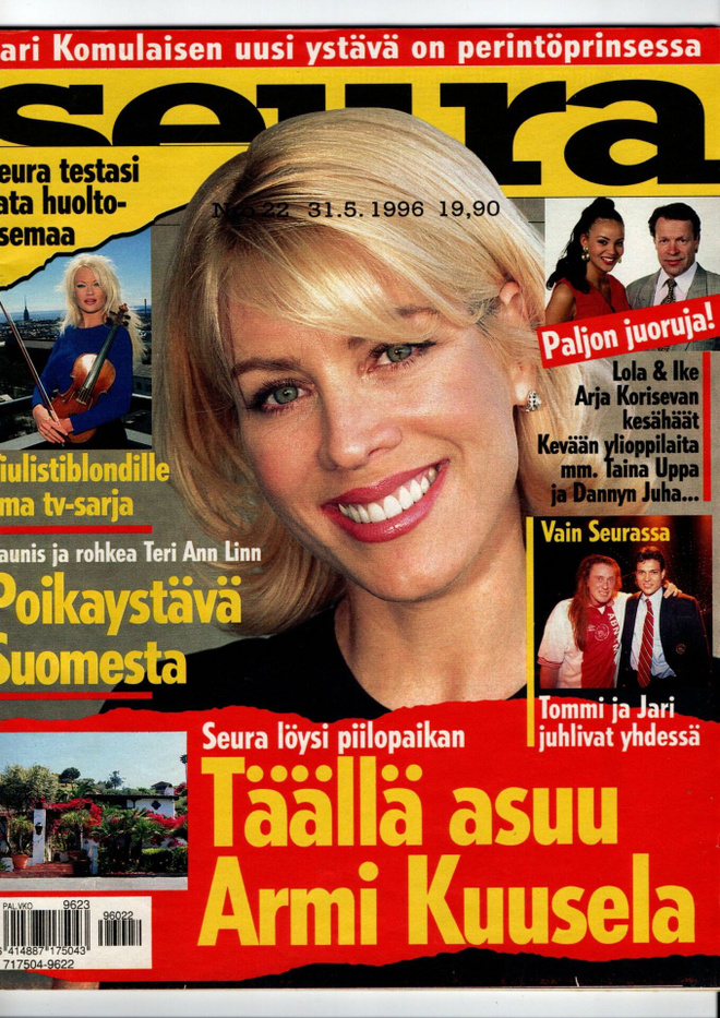 Seura n:o 22 1996 Teri Ann Linn. Jari & Tommi. Tuula. Linda.