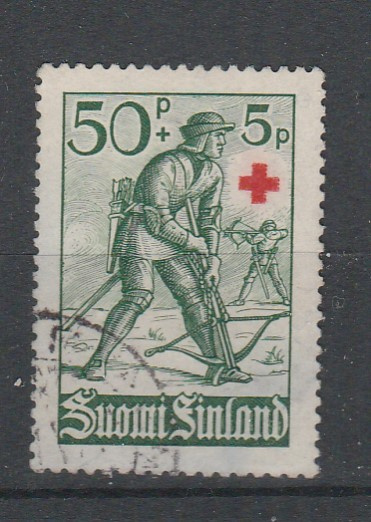 Suomi 1940, PR merkki 50p+5p,  , leimattu