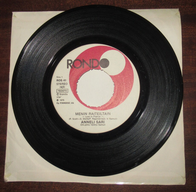 Anneli Sari Menin raiteiltain single v.1979