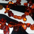 Vintage vanhaa meripihka kaulakoru Amber - pikkukuva 2