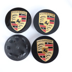 Porsche vannekeskiöt – Kulta-Musta – 65mm (4kpl - pikkukuva 1