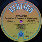 EXTRABREIT::SEX AFTER 3 YEARS IN A SUBMARINE:VINYYLI LP 1987 - pikkukuva 4