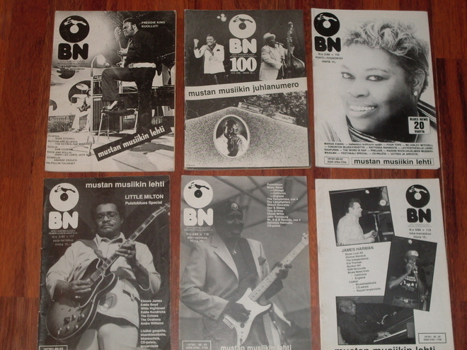5kpl BN Blues News Lehti  1977-1989