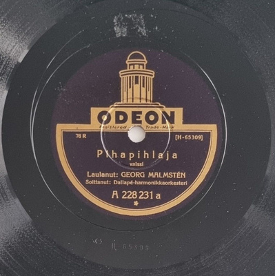 Savikiekko 1933 - A. Aimo - Odeon A 228231
