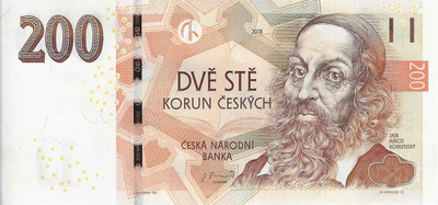 CZECH REPUBLIC 200 KORUN 2018. UNC