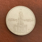 Natsijuhlakolikko 2 reichsmark v. 1934 A, hopeaa - pikkukuva 1