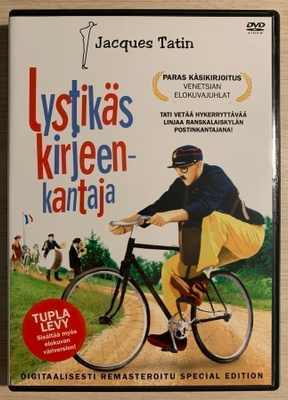 Jacques Tati: Lystikäs kirjeenkantaja (2DVD) + lyhytelokuvia