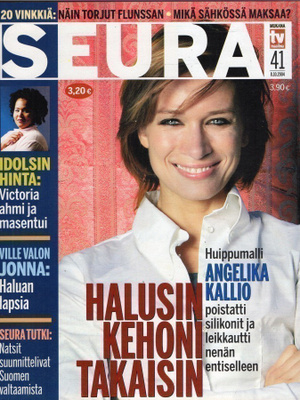 Seura n:o 41 2004 Angelika Kallio. Victoria. Jonna Nygren.