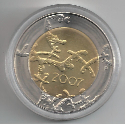 2007 5 € Suomi 90 v