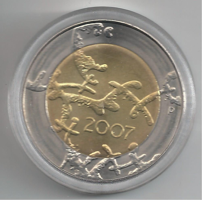 2007 5 € Suomi 90 v
