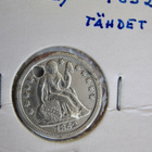 USA 1 dime 10 c 1852 Hopeaa - pikkukuva 1