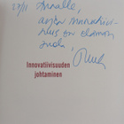 Tuula Antola : Innovatiivisuuden johtaminen (signeerattu,... - pikkukuva 3