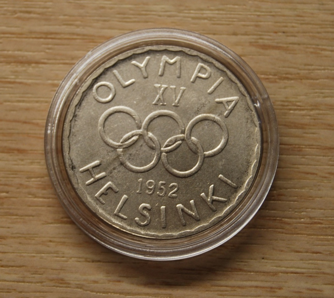 500 Markkaa 1952 Helsingin Olypialaiset Hopeaa